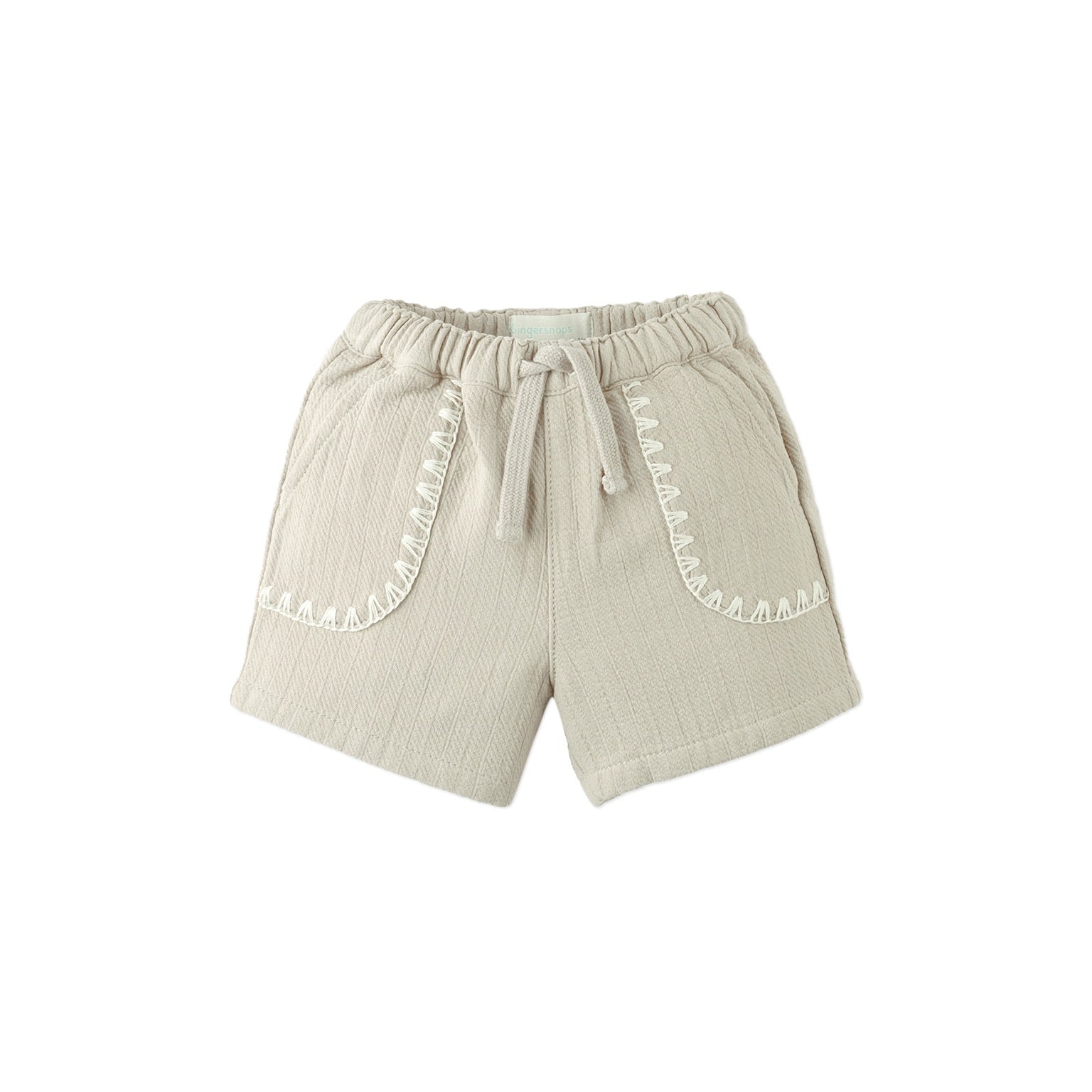 Baby Marlow Drawstring Shorts with Contrast Stitching