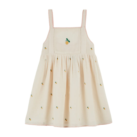 LEMON EMRBOIDERED DRESS
