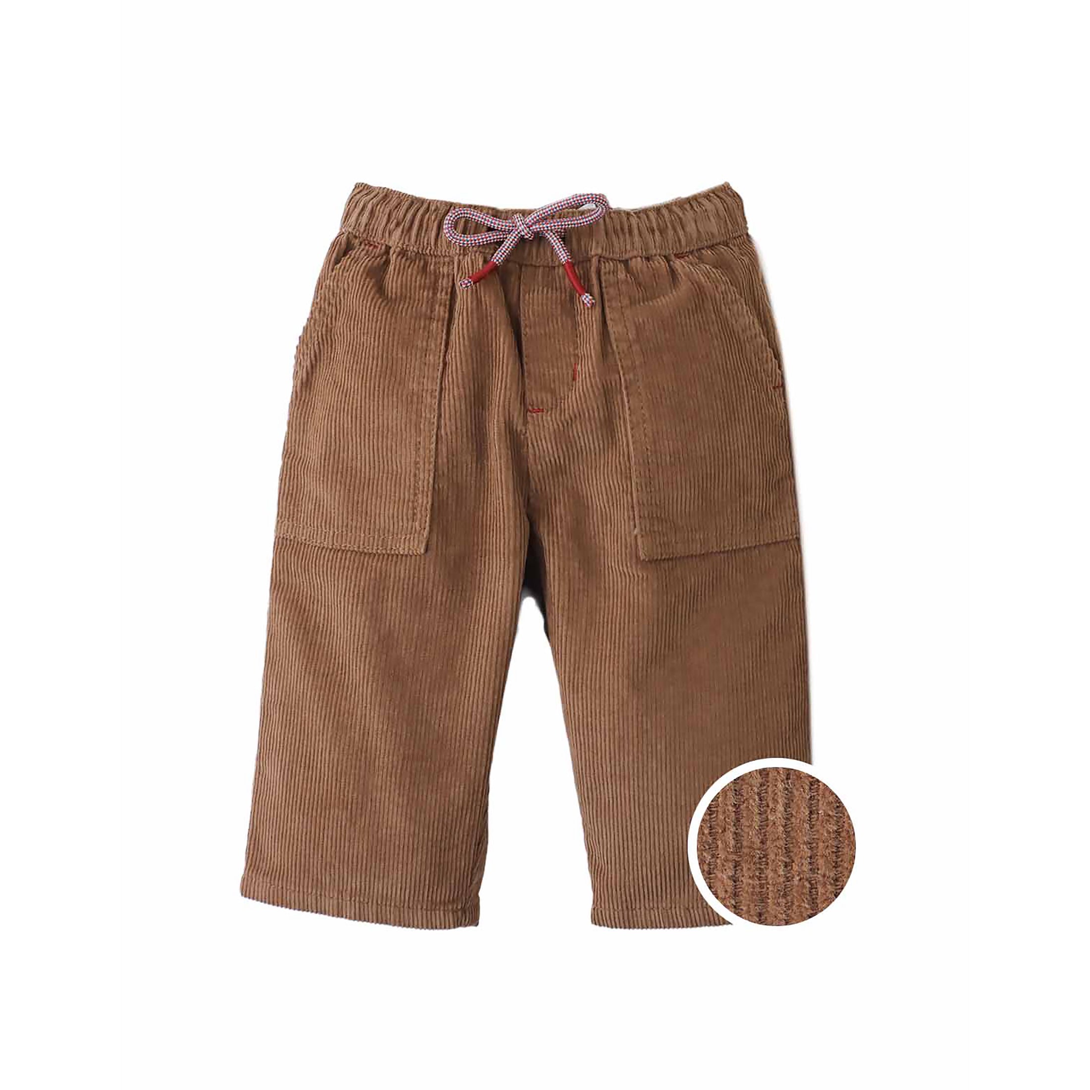 Gingersnaps Dominic Pull-On Corduroy Pants with Patch Pockets
