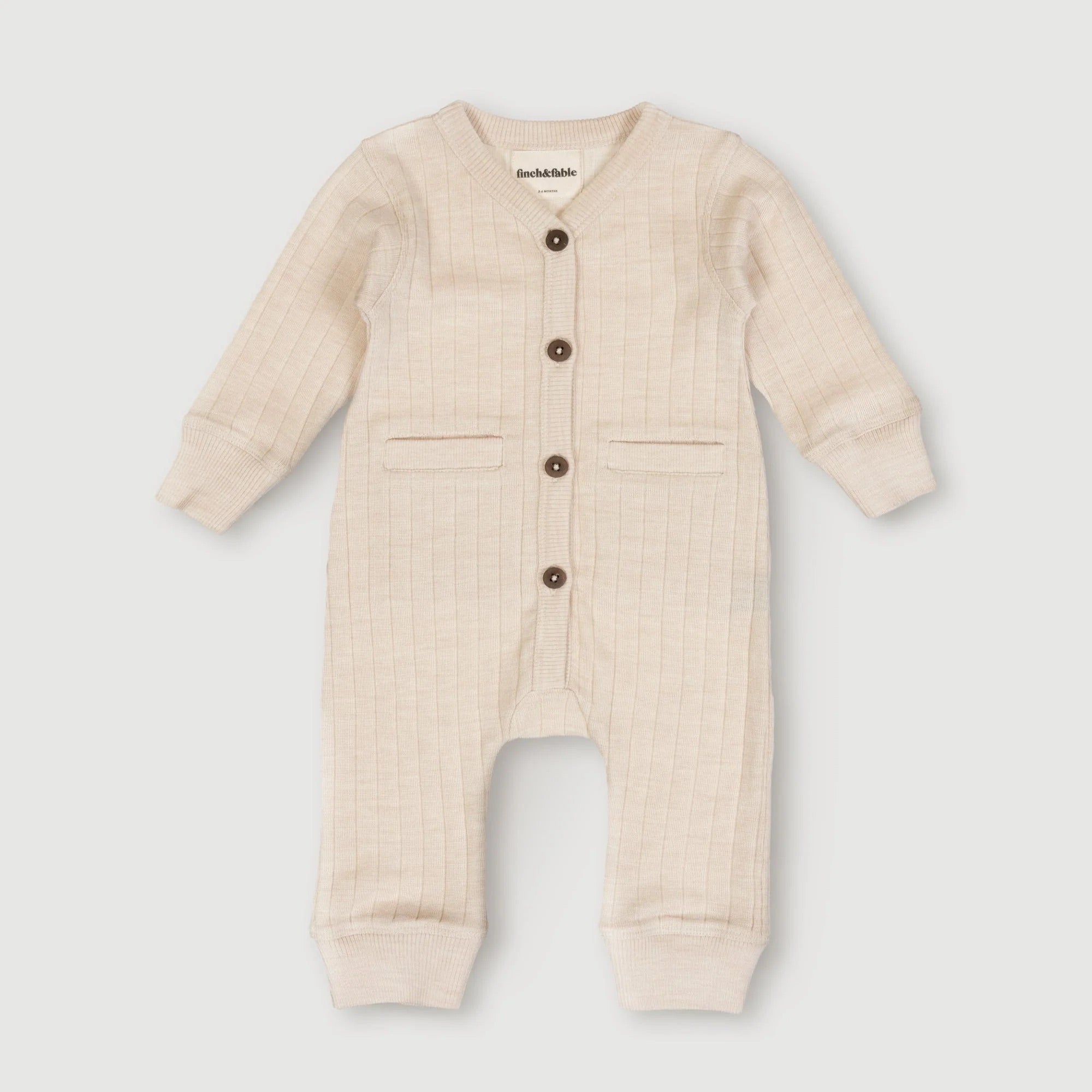 Finch & Fable Wool Rib Playsuit