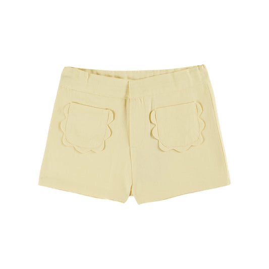 CANVAS FLOWER POCKET SHORT