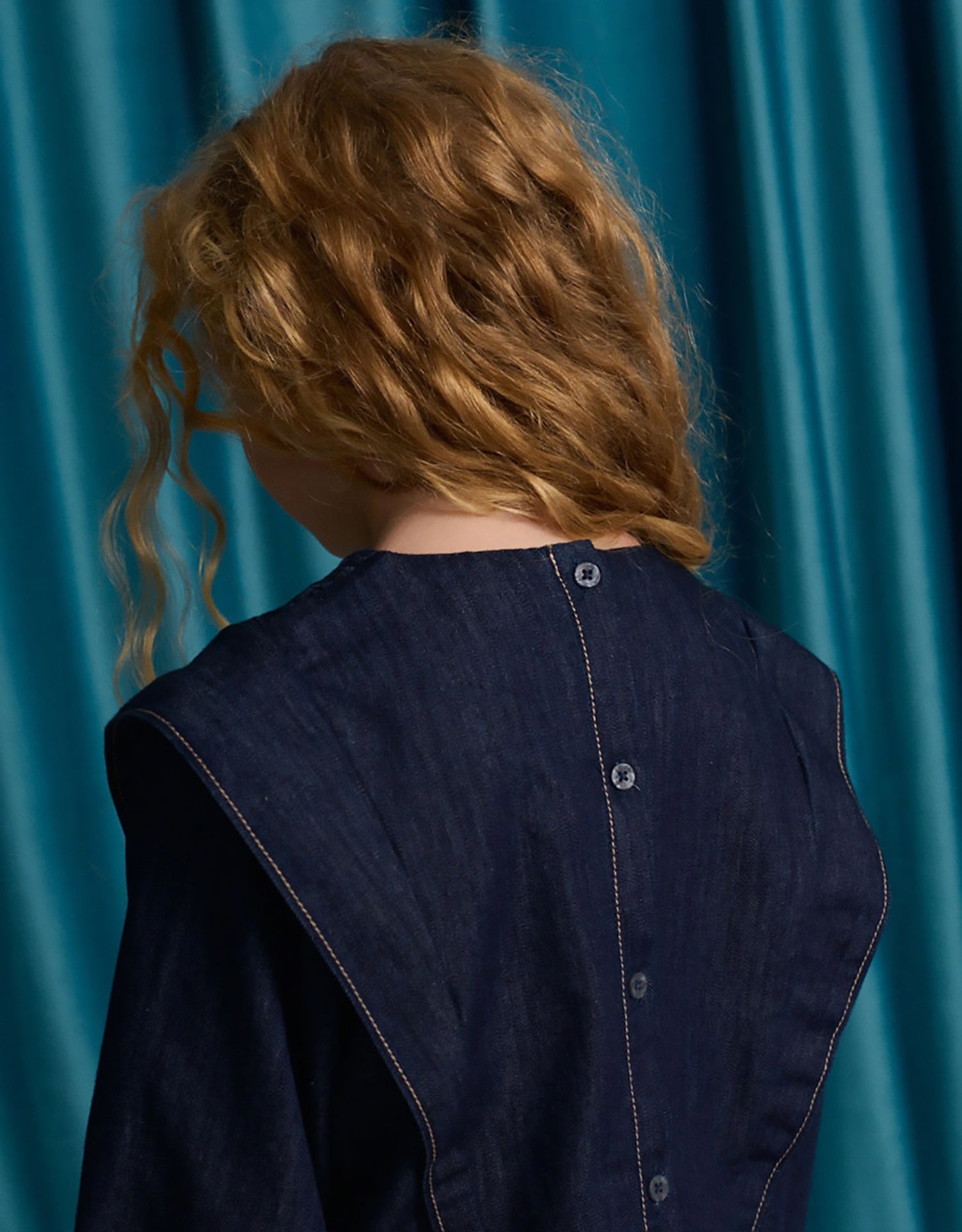 Gingersnaps Flerida Blouse with Handmade Diamond Smocking & Shoulder Vents