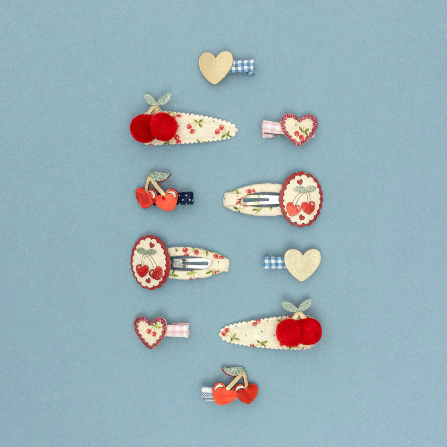 RED CHERRIES MINI CLIPS