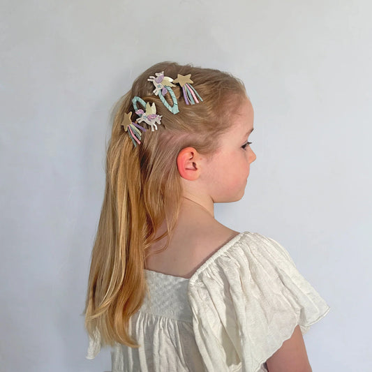 FLYING UNICORN CLIP SET