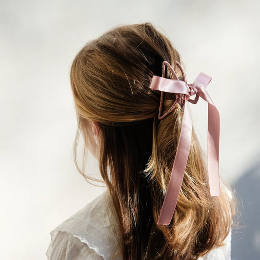 RIBBON WRAPPED CLAW CLIP